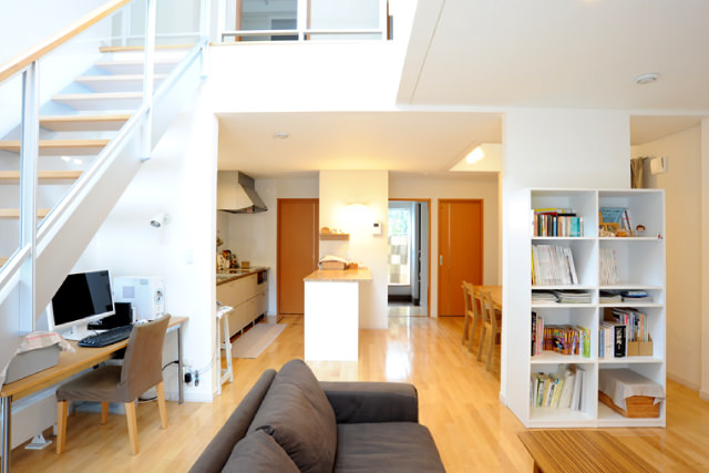 空間を楽しむ家 リビング