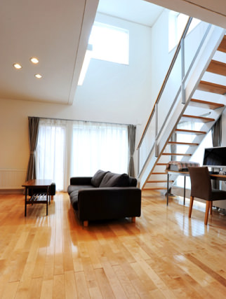 空間を楽しむ家 リビング