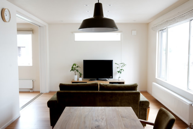 シンプルライフの家 リビング